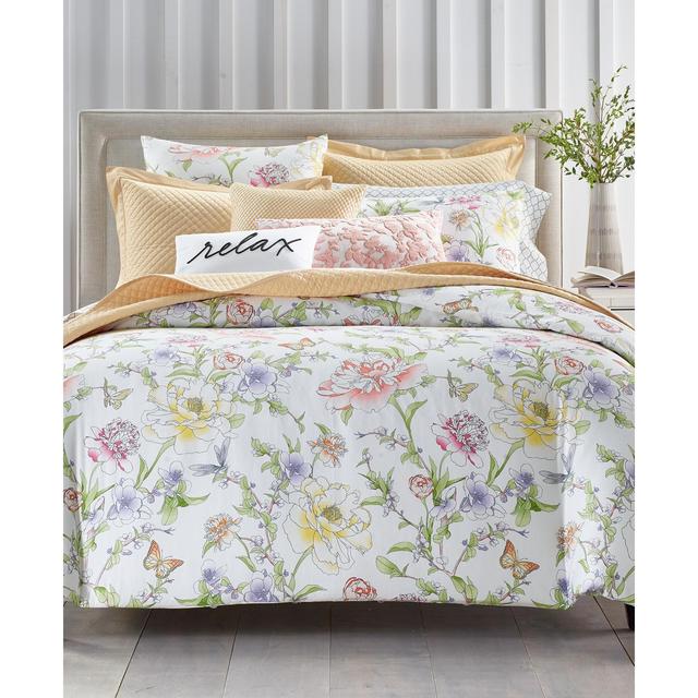 Charter Club Damask Designs Blossom 300-Thread Count 3-Pc. Full/Queen Comforter Set, Created For Macy's
