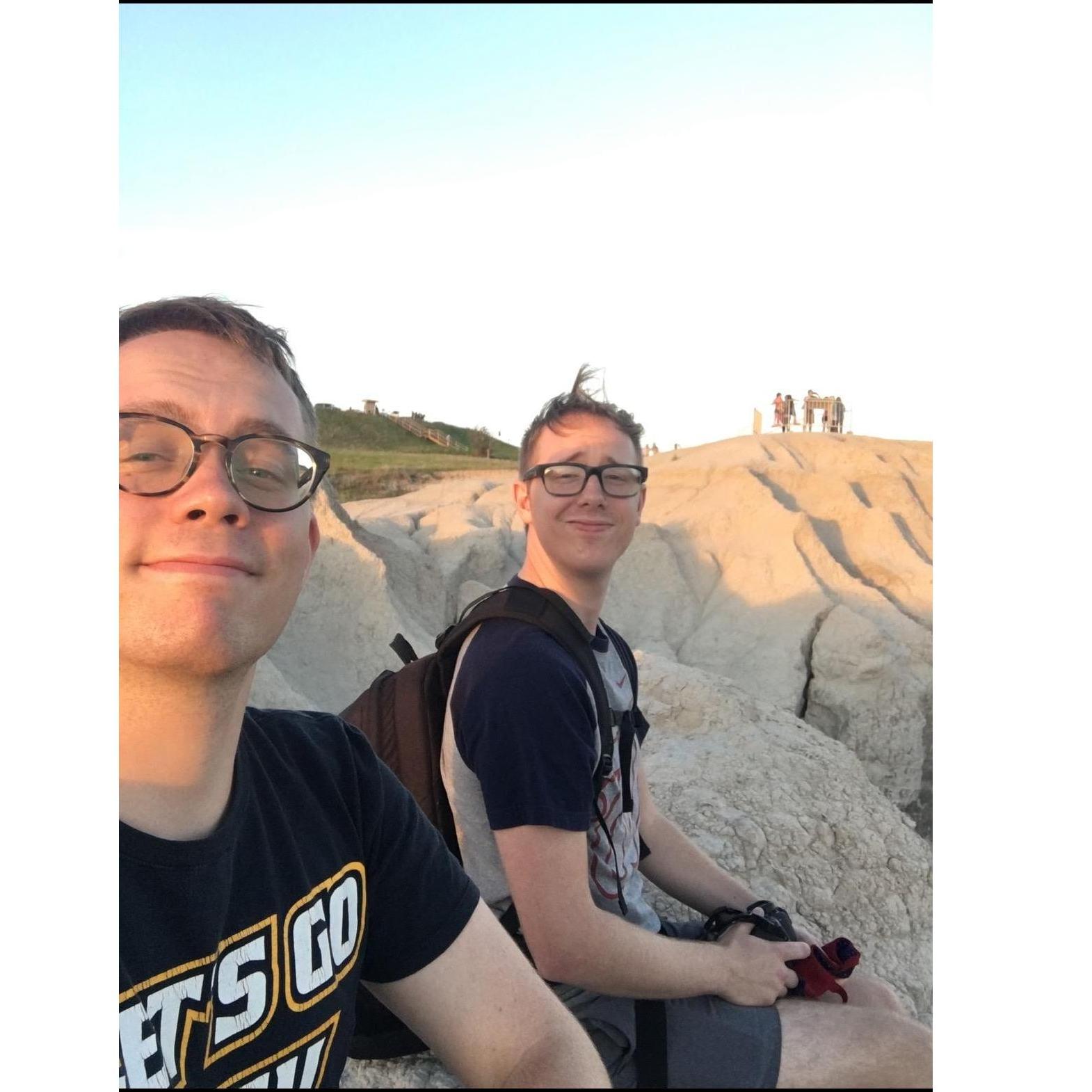 Nolan making Michael wait for sunset pictures out in South Dakota.