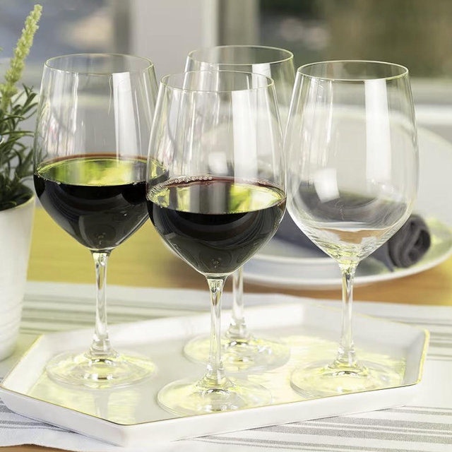 Spiegelau Vino Grande Bordeaux Red Wine Glasses Set of 4, German-Made Clear Crystal Glassware