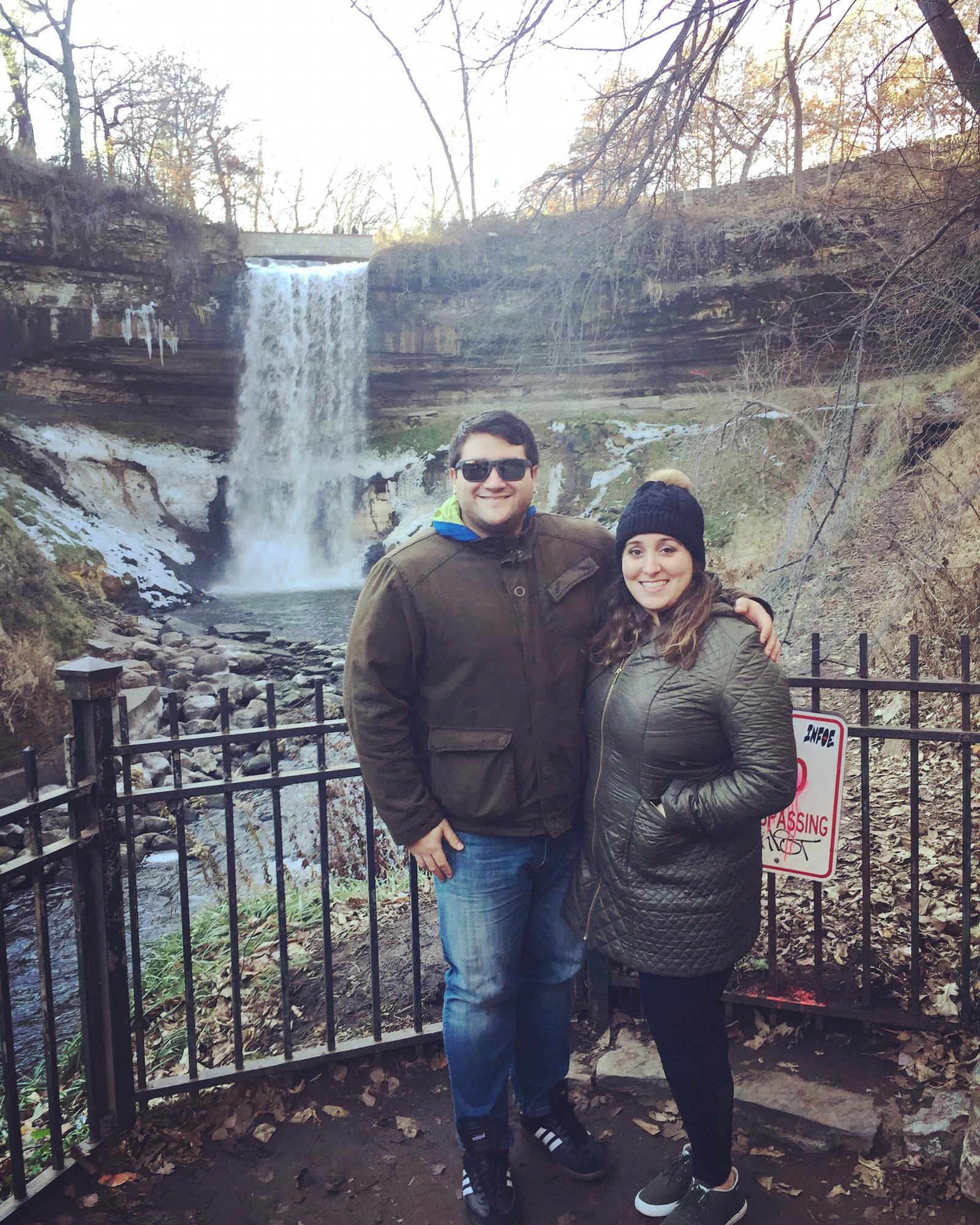 Minnehaha Falls with Cliff and Tina. November 2017