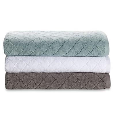 Wamsutta® PimaCott® Jacquard Bath Towel in Lead