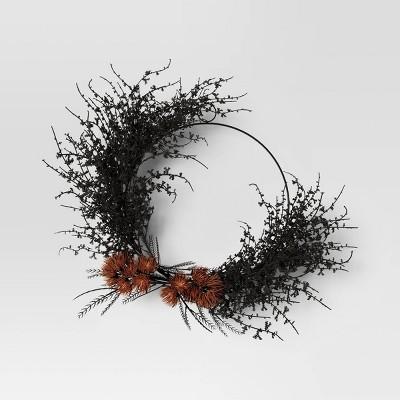 Grass and Protea Wreath Black - Threshold™