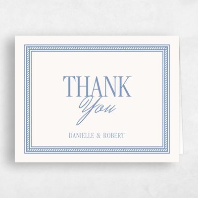 Blue Rustic Wedding Thank You - Encanto Landscape