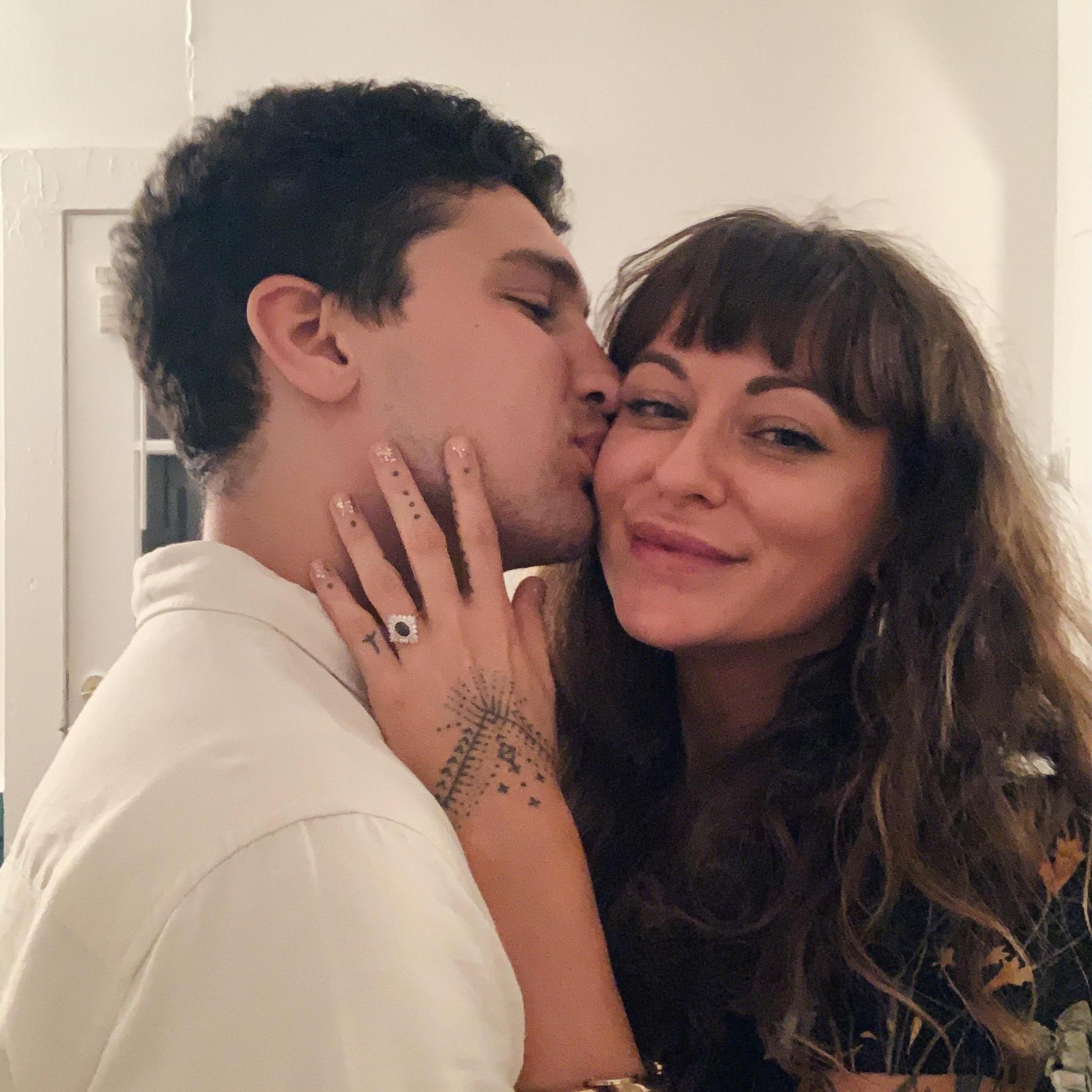 Taken in Woodstock immediately after Alex proposed!