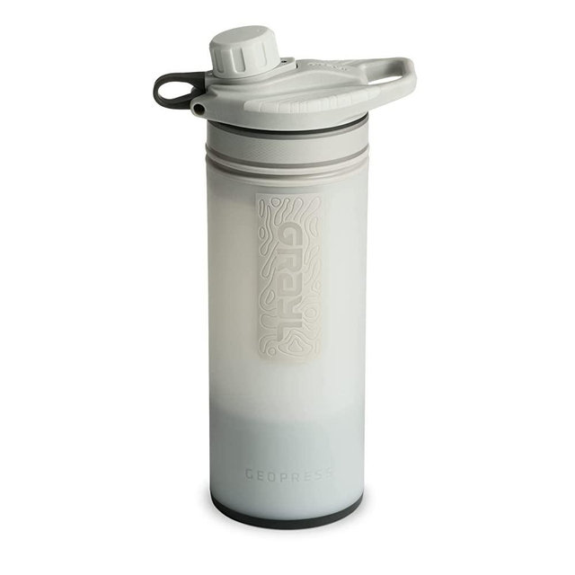 GRAYL GeoPress 24 oz Water Purifier Bottle - Filter for Hiking, Camping, Survival, Travel