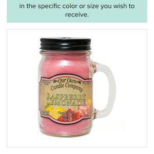 Our Own Candle Company Raspberry Lemonade 13oz. Mason Jar Candle - Boscov's