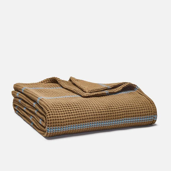 Dreamweave Waffle Bed Blanket | Full/Queen | Acorn Stripe