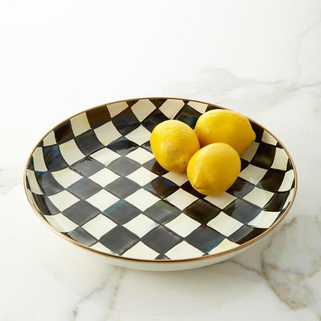 MacKenzie-ChildsCourtly Check Enamel Abundant Bowl