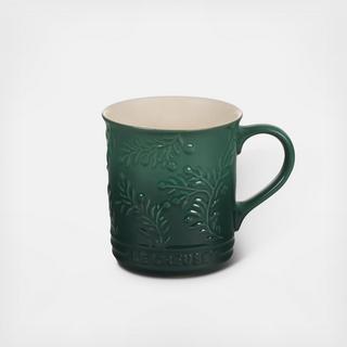 Olive Branch Embossed Mug