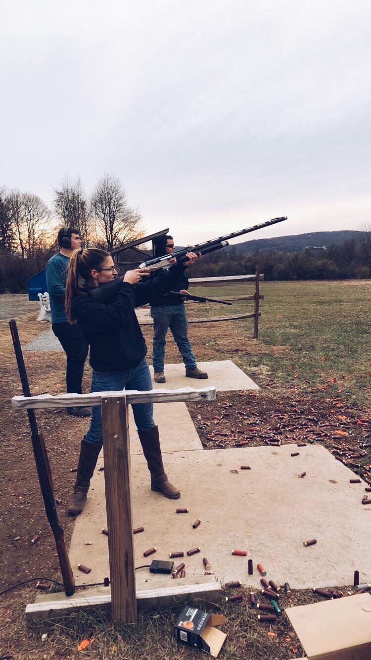 Fun Fact - Syd is a good shot!! this picture was also taken years ago, before we were dating... who would've thought we could use it again!!