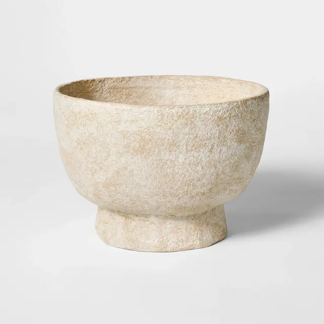 10" Pedestal Paper Mache Bowl - Threshold™ designed with Studio McGee