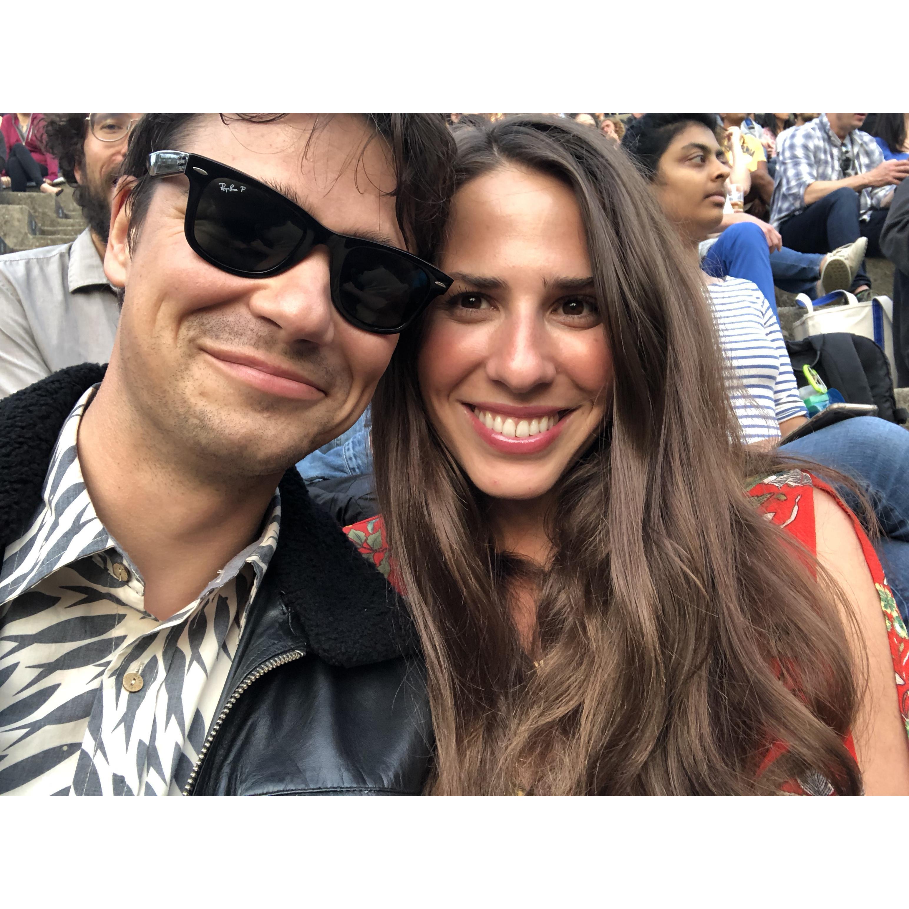 One of the many concerts we have been to. This one is at The Greek Theater in Berkeley.