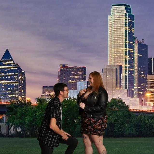 he proposed <3