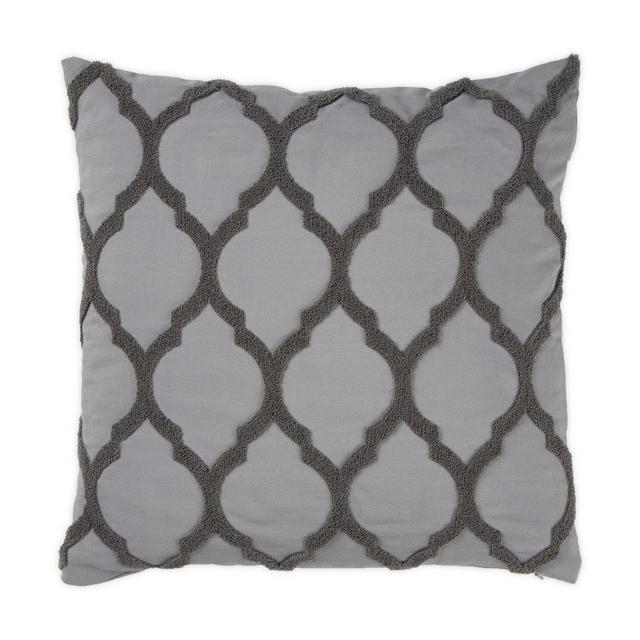 Wamsutta® Trellis Terry Loop Square Throw Pillow in Alloy
