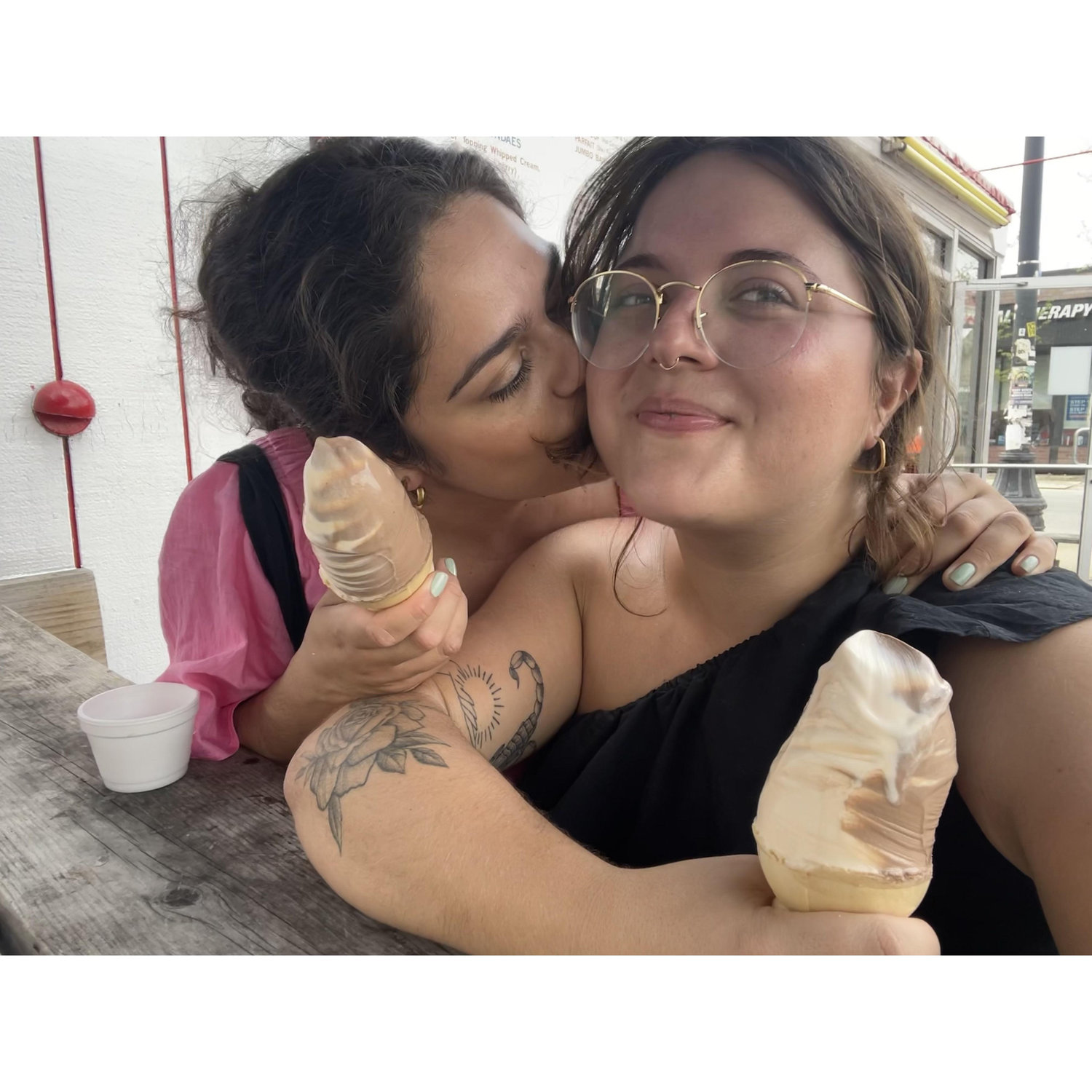 our official first date to Promontory Point, followed by ice cream at The Freeze (RIP)