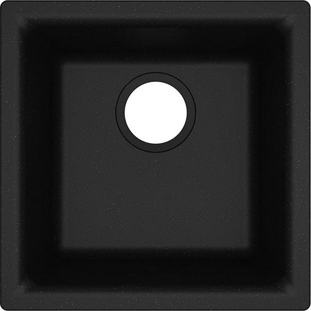 Elkay Quartz Classic ELG1616BK0 Black Single Bowl Dual Mount Bar Sink