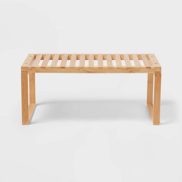 Bamboo Stackable Helper Shelf Brown - Brightroom™