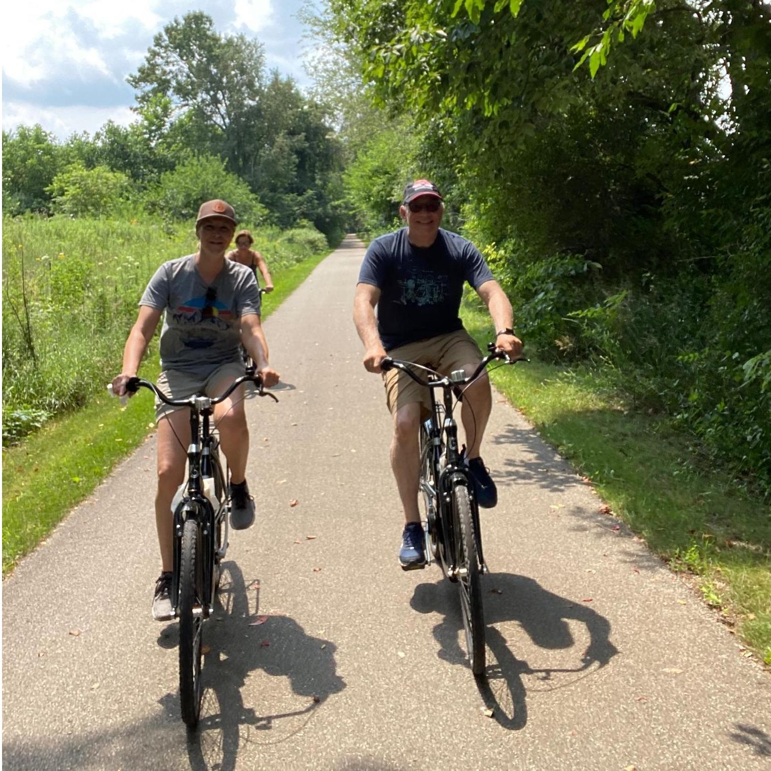 Bike ride in Indiana.
