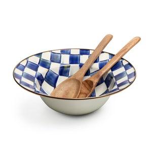 Royal Check Salad Serving Set