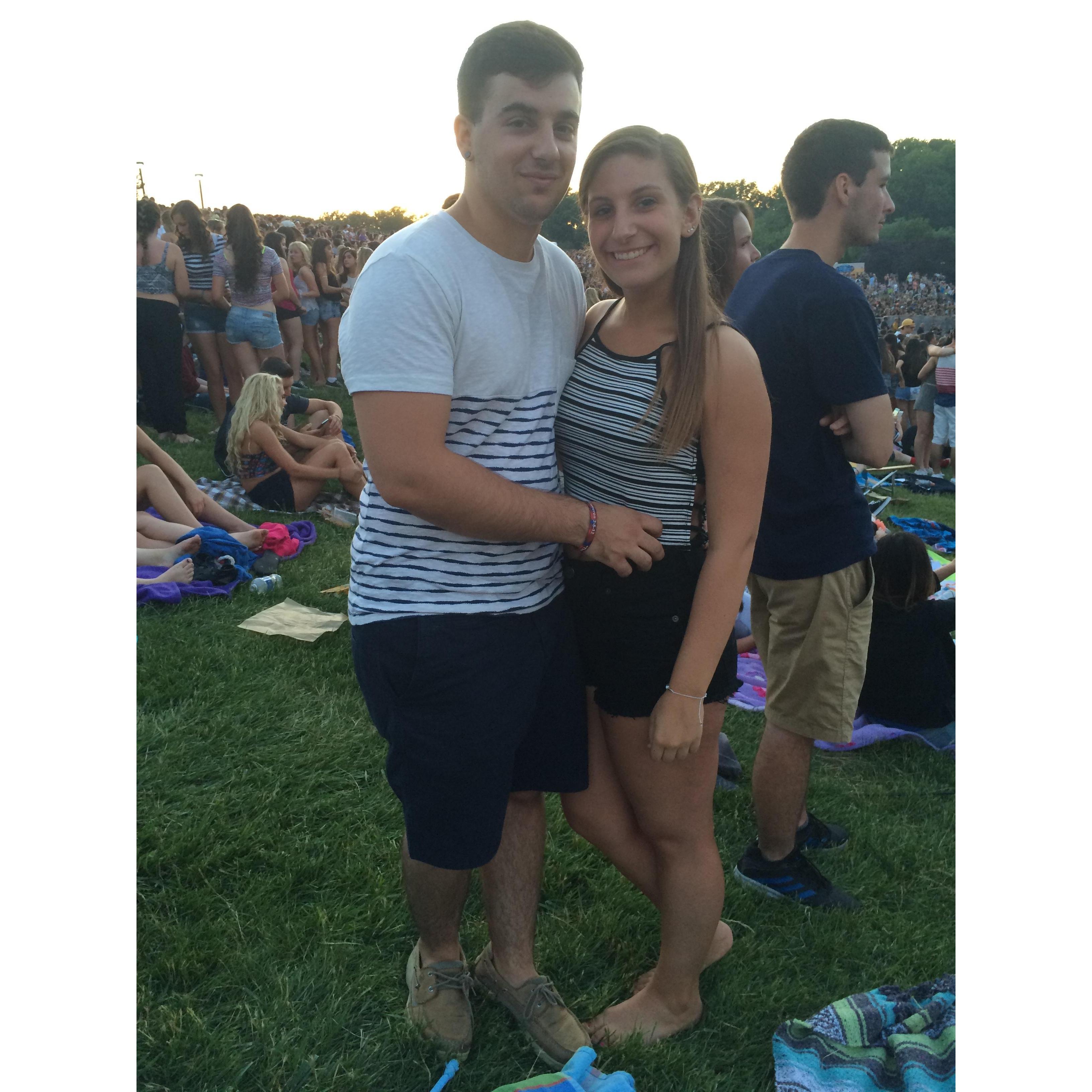 One of the first concerts we went to together (June 2015)