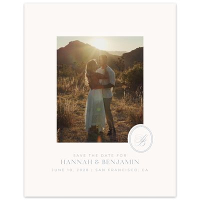 Powder Blue Wedding Digital Save the Date - St Anne Photo