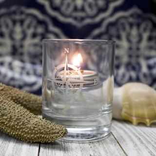 Compass Rose Votive, Set of 4