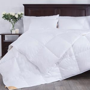 puredown Lightweight White Goose Down Comforter Duvet Insert 300 Thread Count 100% Cotton Fabric 600 Fill Power King Size White