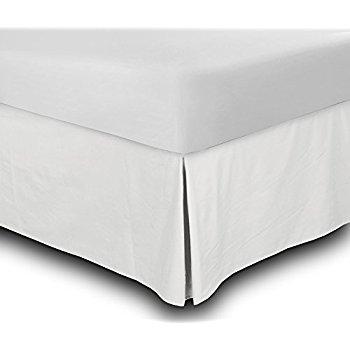 Bed Skirt (King, White, 15 Inch Fall)