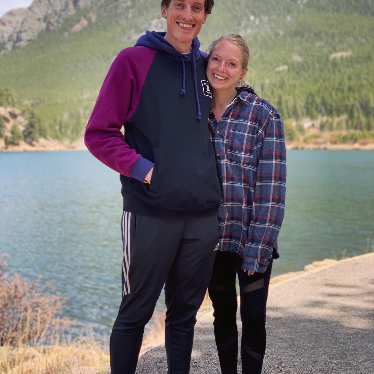 Ian and Callie’s first time in Rocky Mountain National Park. Little did they know they’d be getting married there four years later!