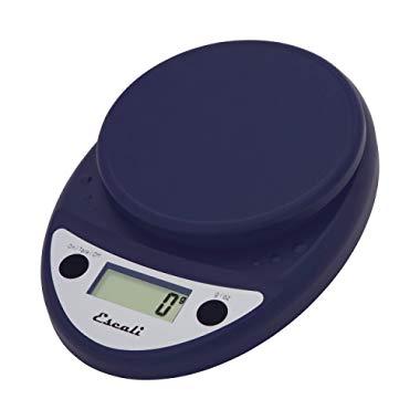 Escali Primo P115NB Precision Kitchen Food Scale for Baking and Cooking, Lightweight and Durable Design, LCD Digital Display, Lifetime ltd. Warranty, Royal Blue