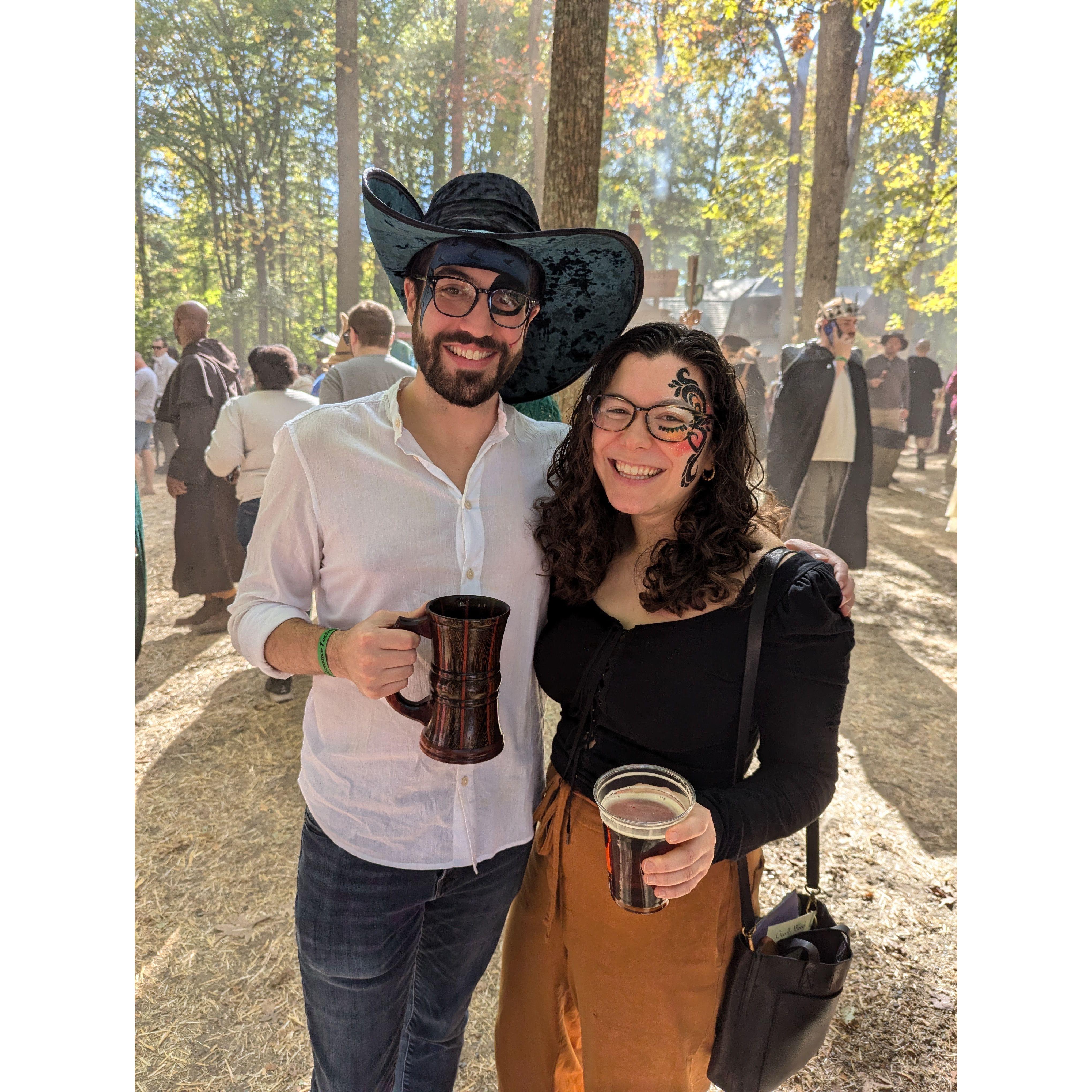 Ren Faire adventures (featuring Brian's favorite mug and hat)