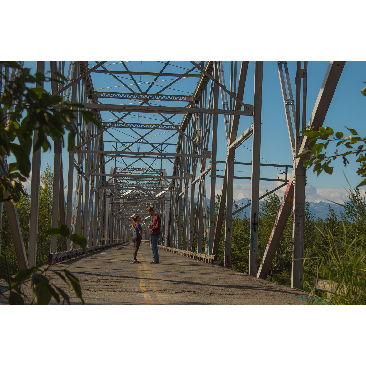 Jacob proposed on the old Knik River bridge