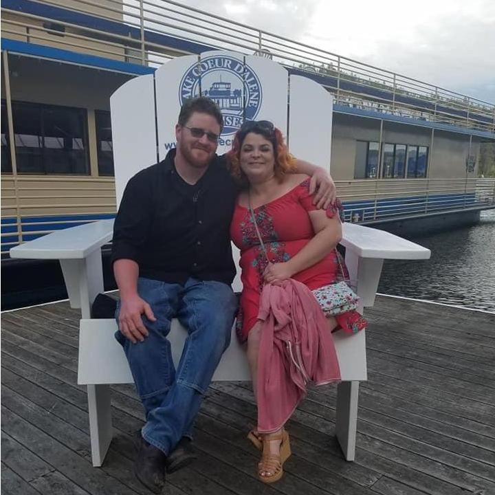 on the boardwalk in CDA