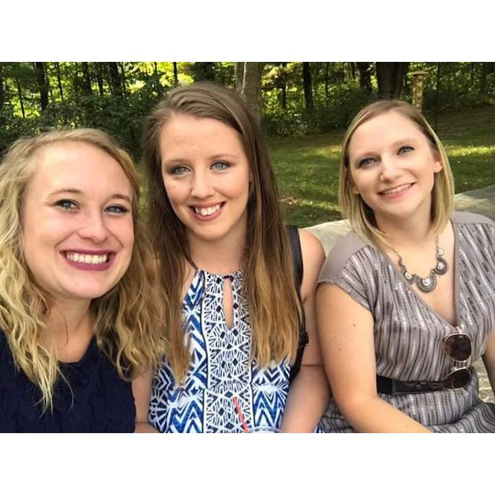 Danielle, Addie, and I at a friend's wedding.
