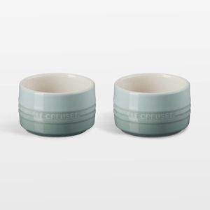 Le Creuset 7-Oz. Sea Salt Round Ramekins, Set of 2