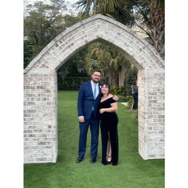 Us at his brother's wedding