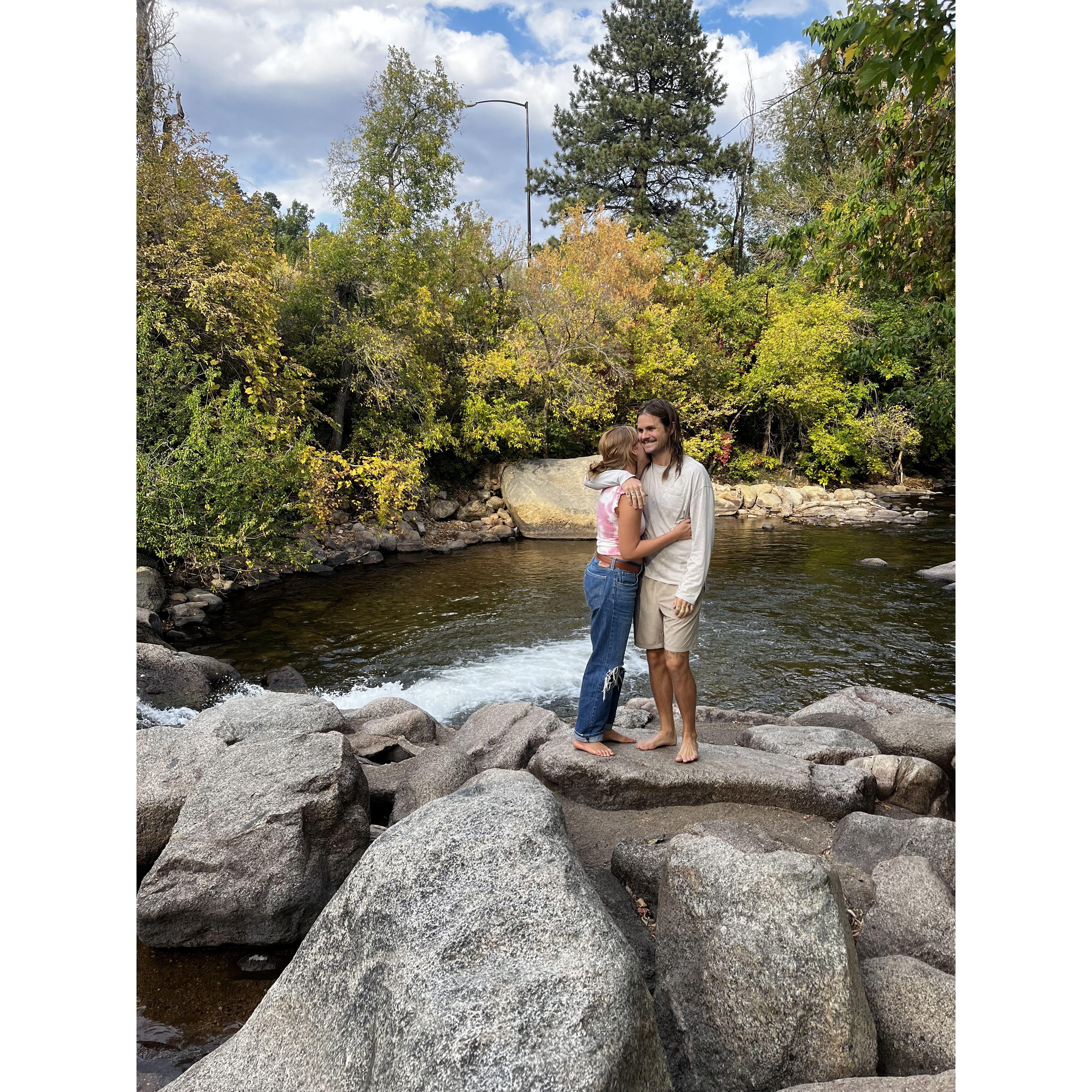 We visited Boulder together in the fall.