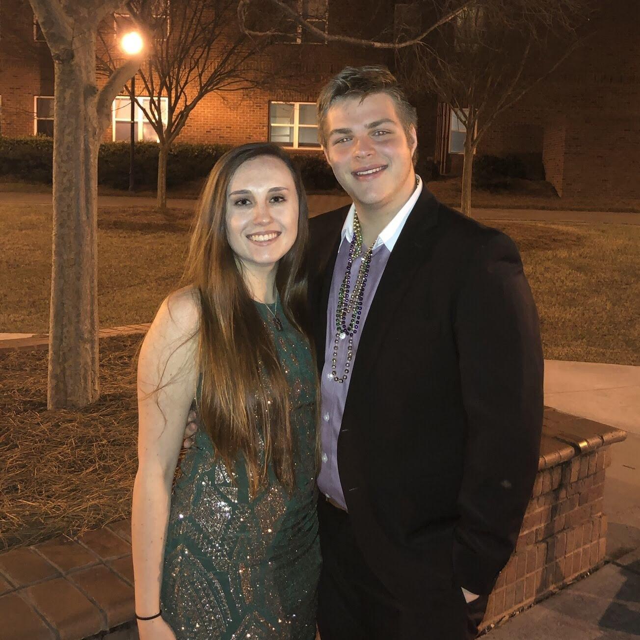 Mardi Gras fraternity date night - March 2019