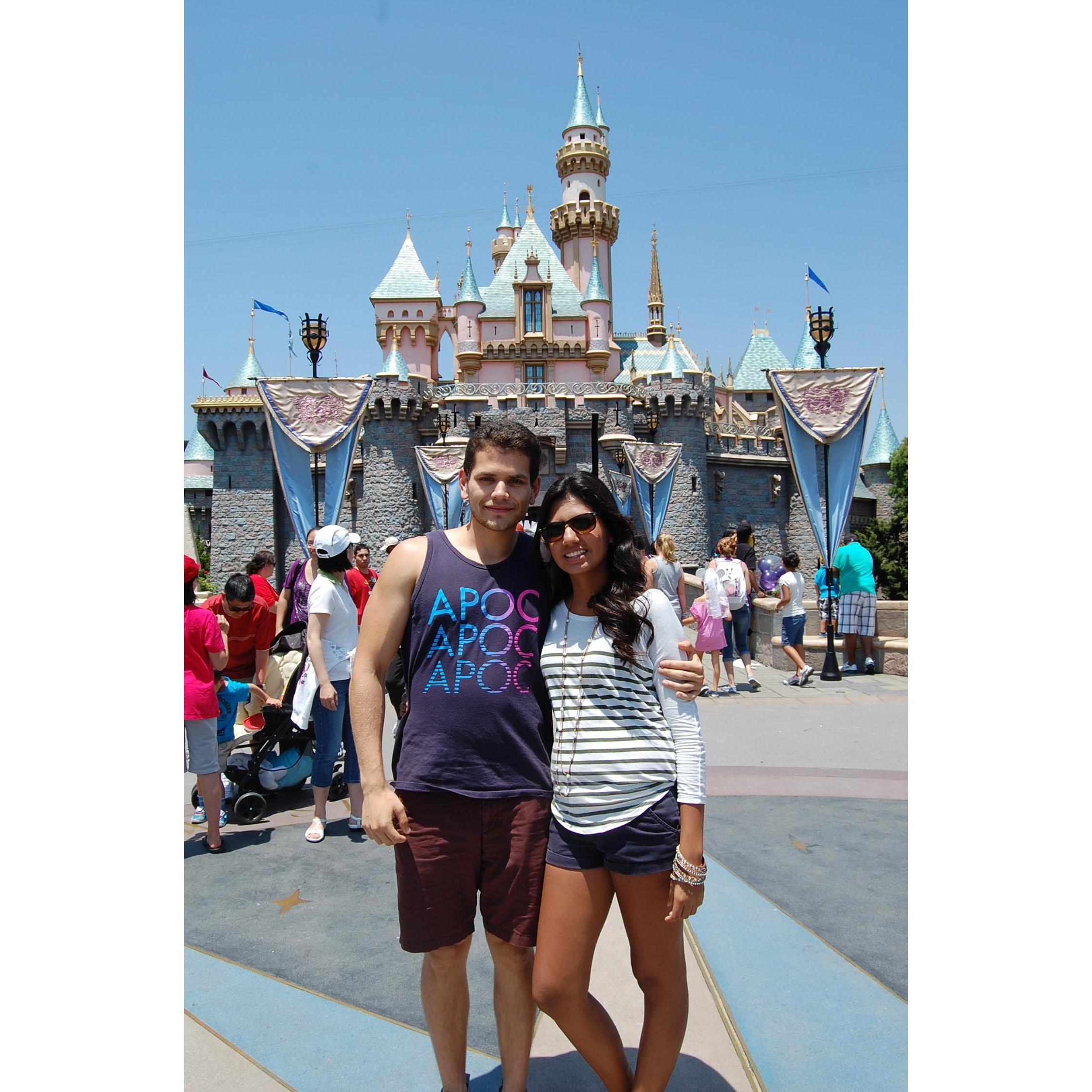 Maria's first time at Disneyland. 2012