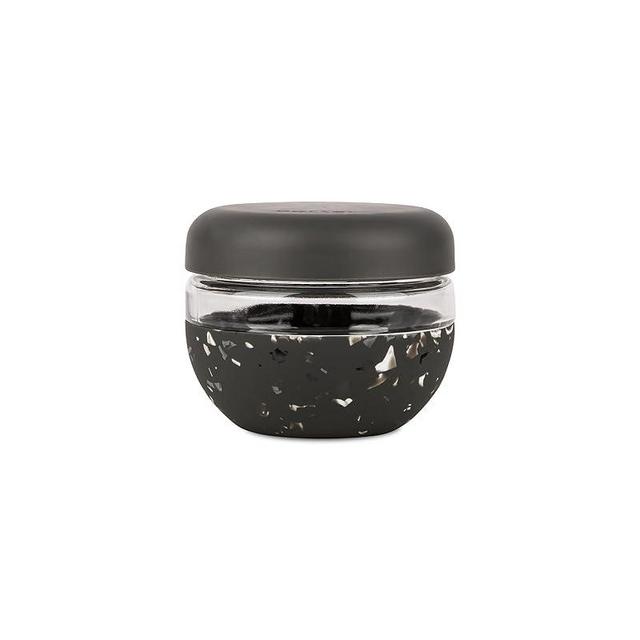 W&P Porter Seal Tight Glass Food Storage Container with Lid, Terrazzo Charcoal 16oz, Leak & Spill Proof Meal Prep Container, Microwave & Dishwasher Safe, Borosilicate Glass
