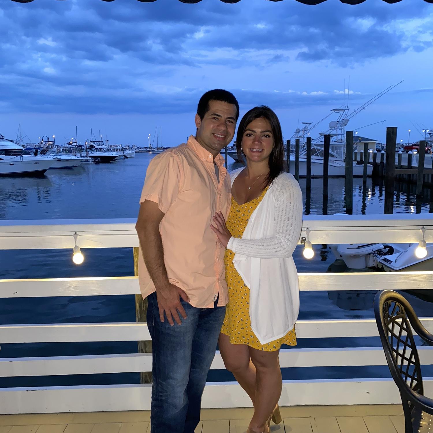 Our first date at Captain Bills!