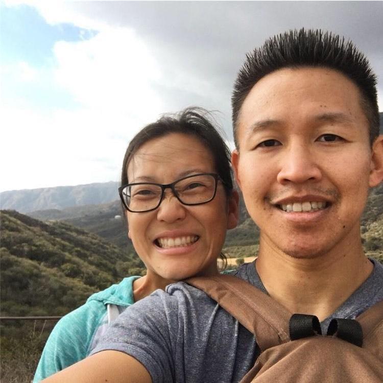 Enjoying a hike in the mountains 04/22/2020