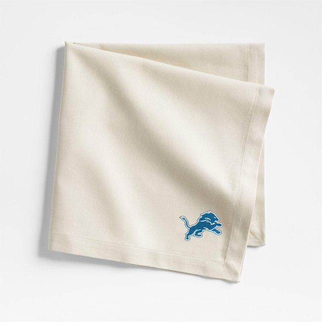 NFL Detroit Lions Aspen Warm Natural Organic Cotton Napkin, Set of 4