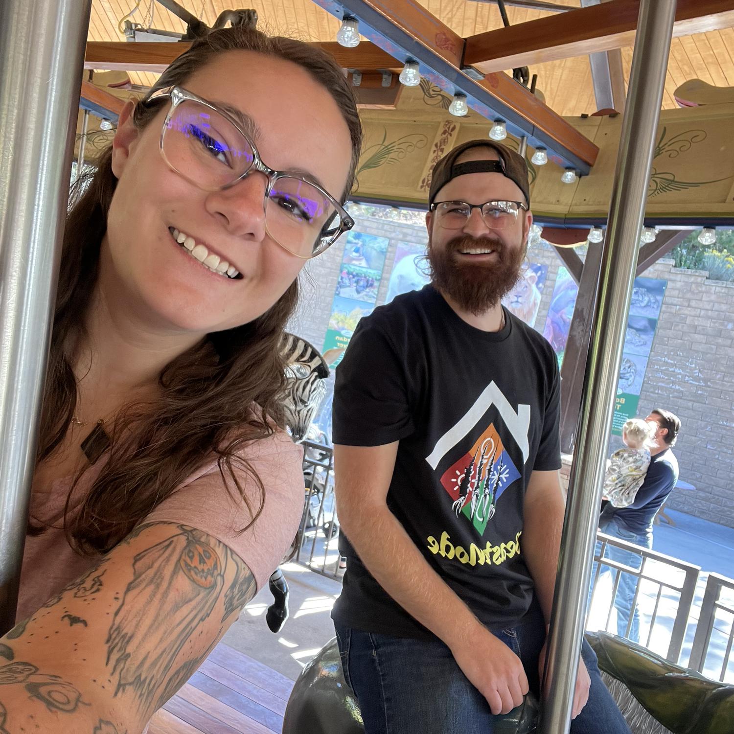 Carousel goes round and round