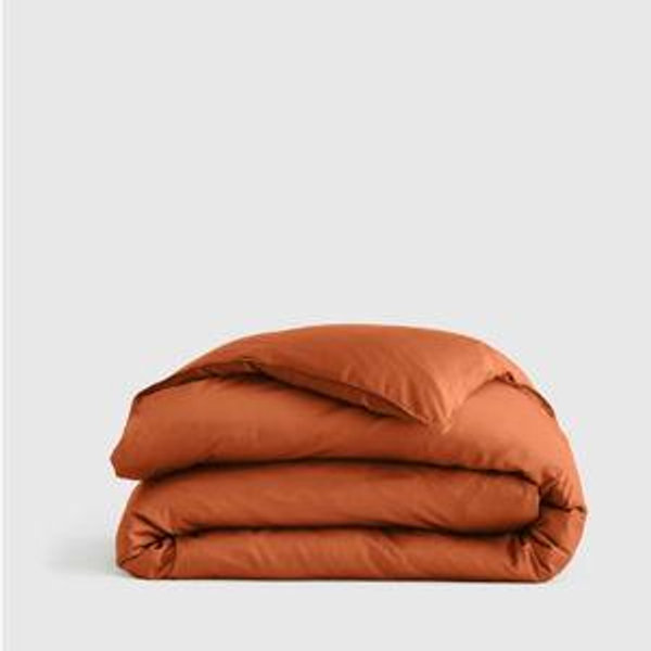 Terracotta Organic Bamboo Viscose Duvet Cover | Quince