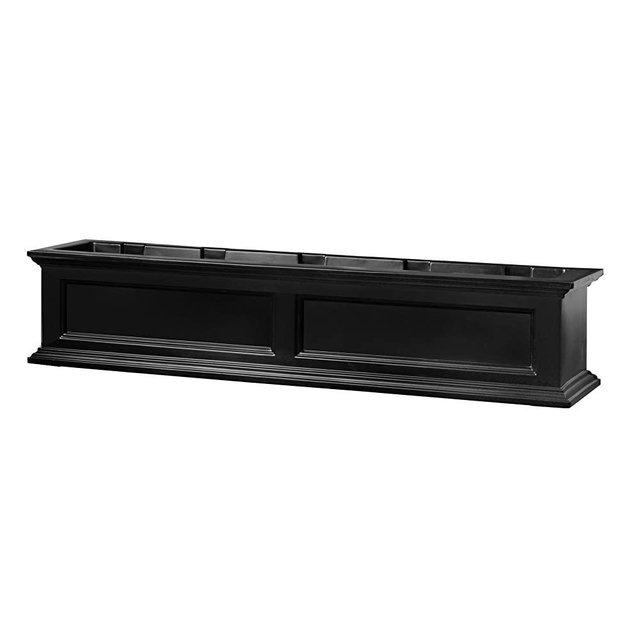 Mayne Fairfield 5824B Window Box Planter, 5-Foot, Black