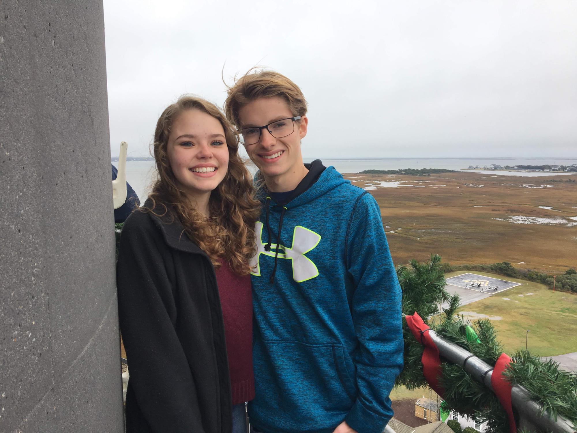 One of our first dates! Touring the Oak Island lighthouse (: