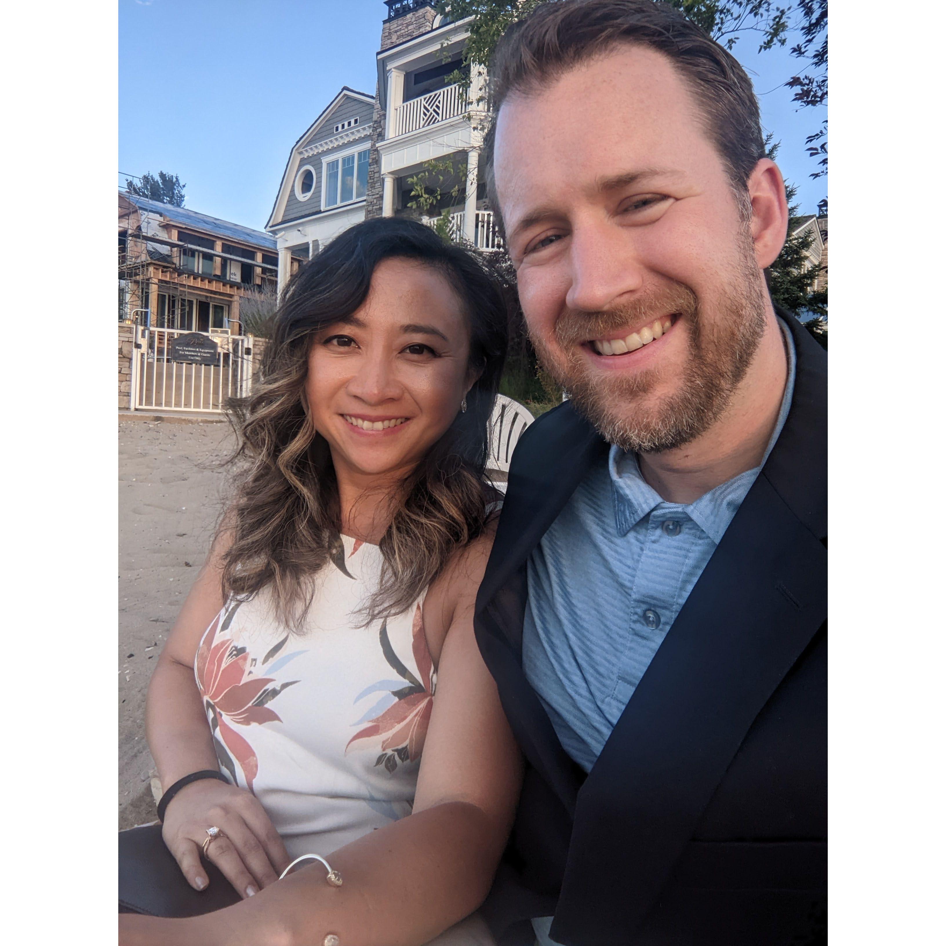 Brian popped the question and I said yes! 7/21/22