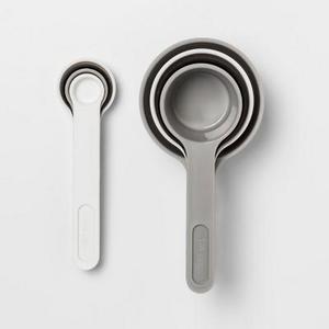 Plastic Measuring Cup Set Silver - Room Essentials™