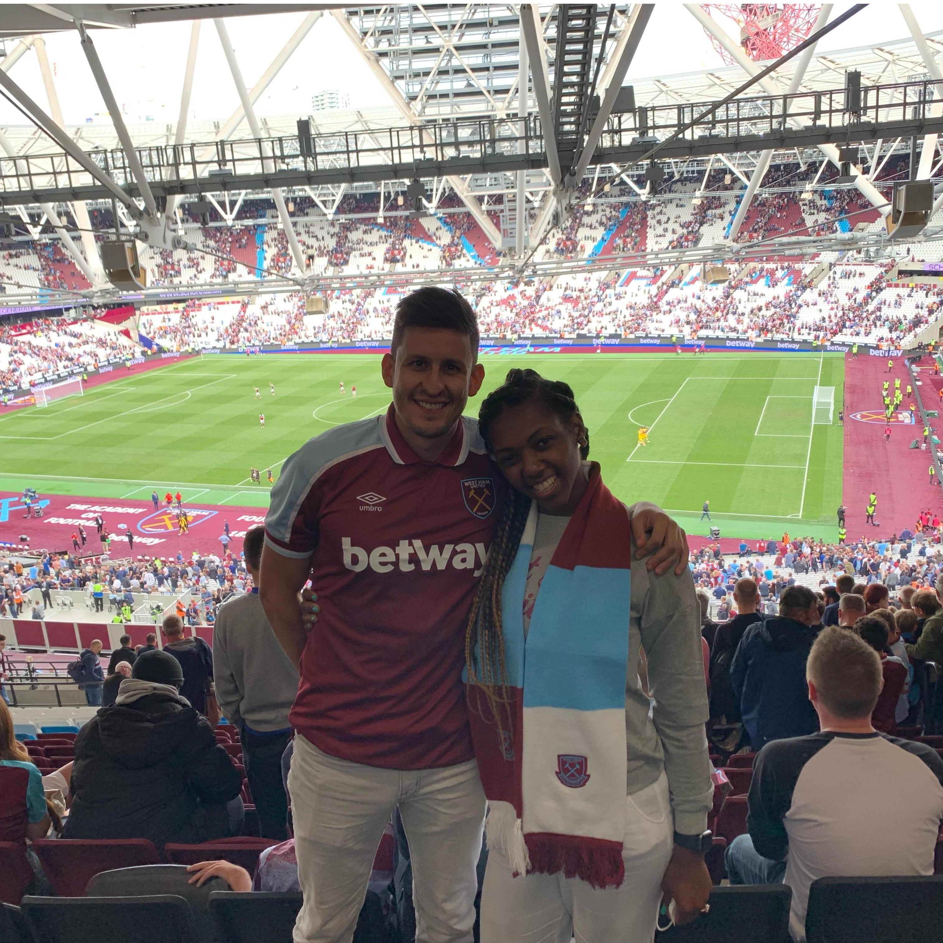 When we became West Ham United fans.